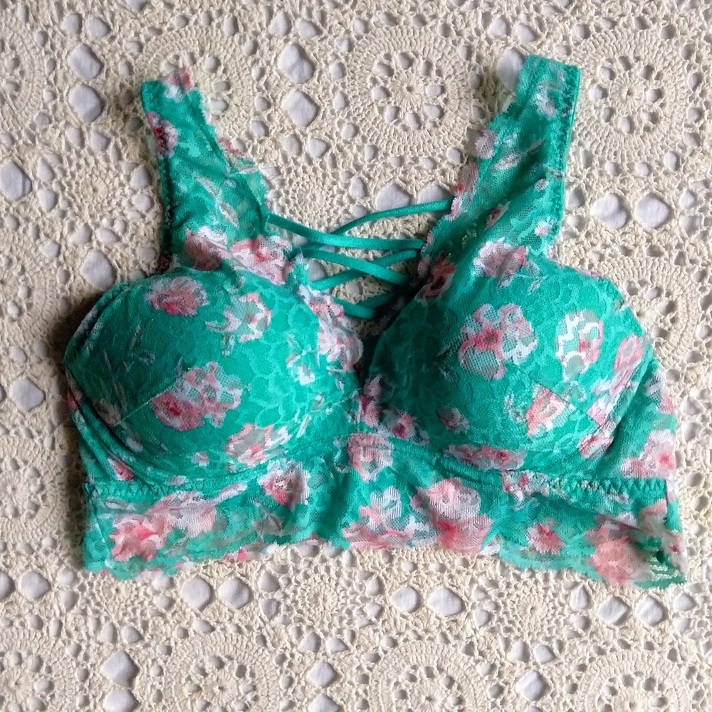 NWOT Victoria's Secret PINK Floral Bralette | Med
